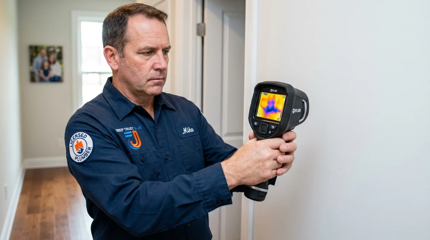 Thermal imaging leak detection by Johns Plumbing LLC in Rankin